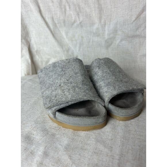 Birkenstock Fear of God Los Feliz Felt Gray Wool Slide Sandals Size 38 - Picture 2 of 9
